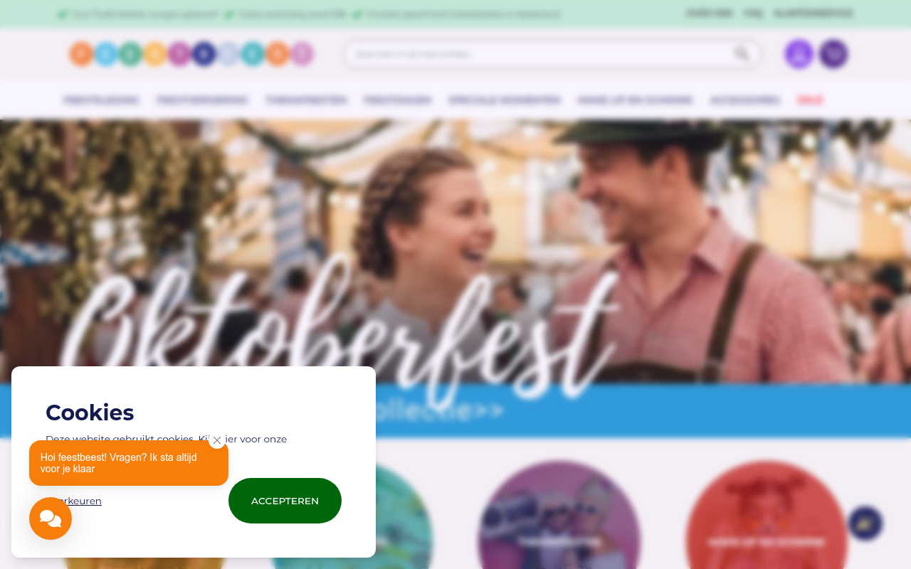Screenshot van feestbeest.nl