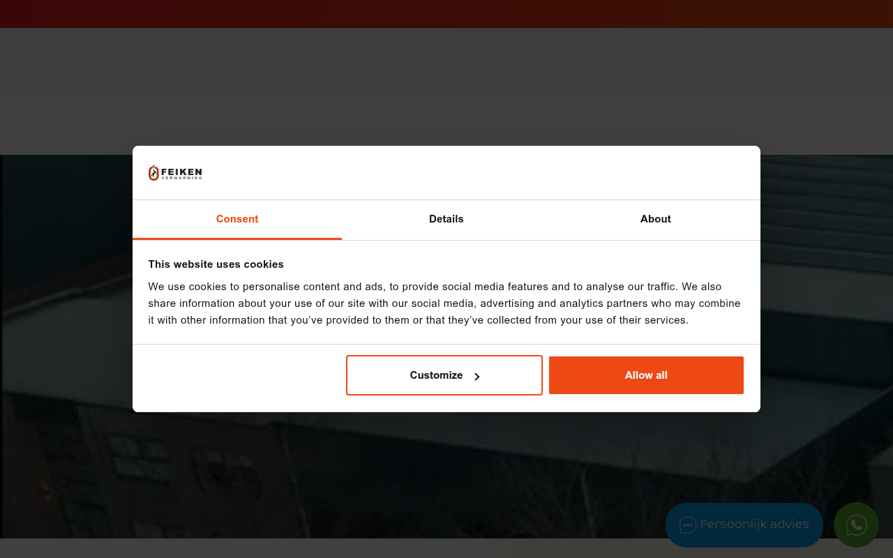 Screenshot van feikencv.nl
