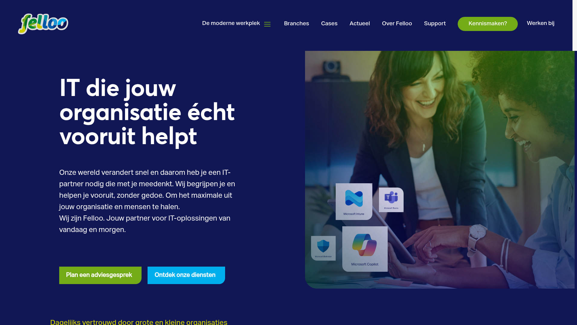Screenshot van felloo.nl