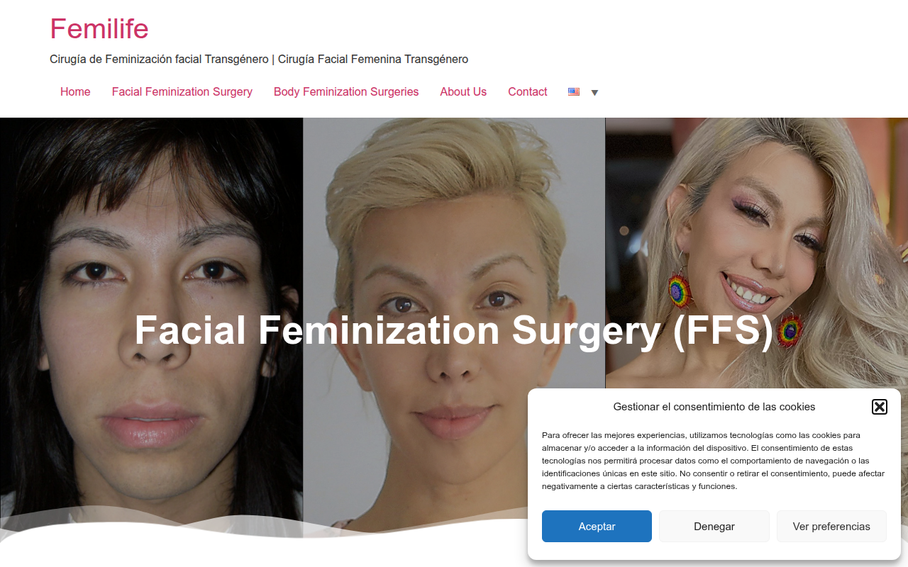 Screenshot van femilife.com