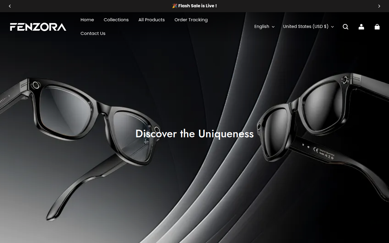 Screenshot van fenzora.com
