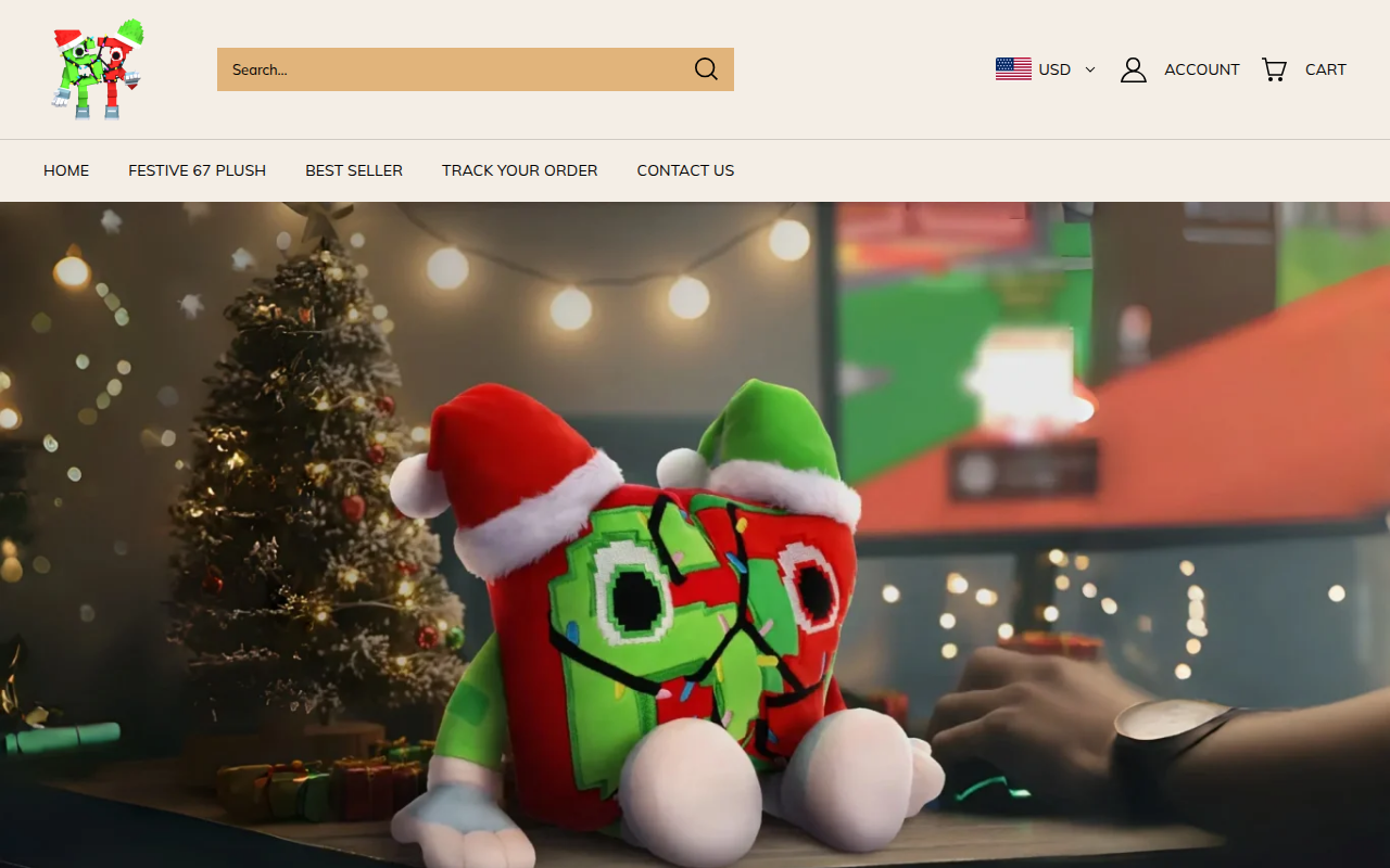 Screenshot van festive67plush.com