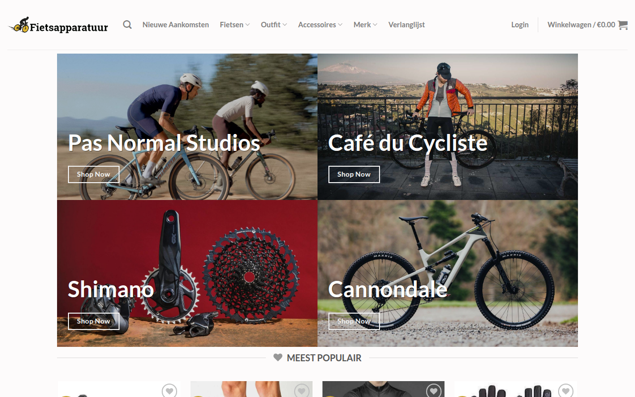 Screenshot van fietsapparatuur.com