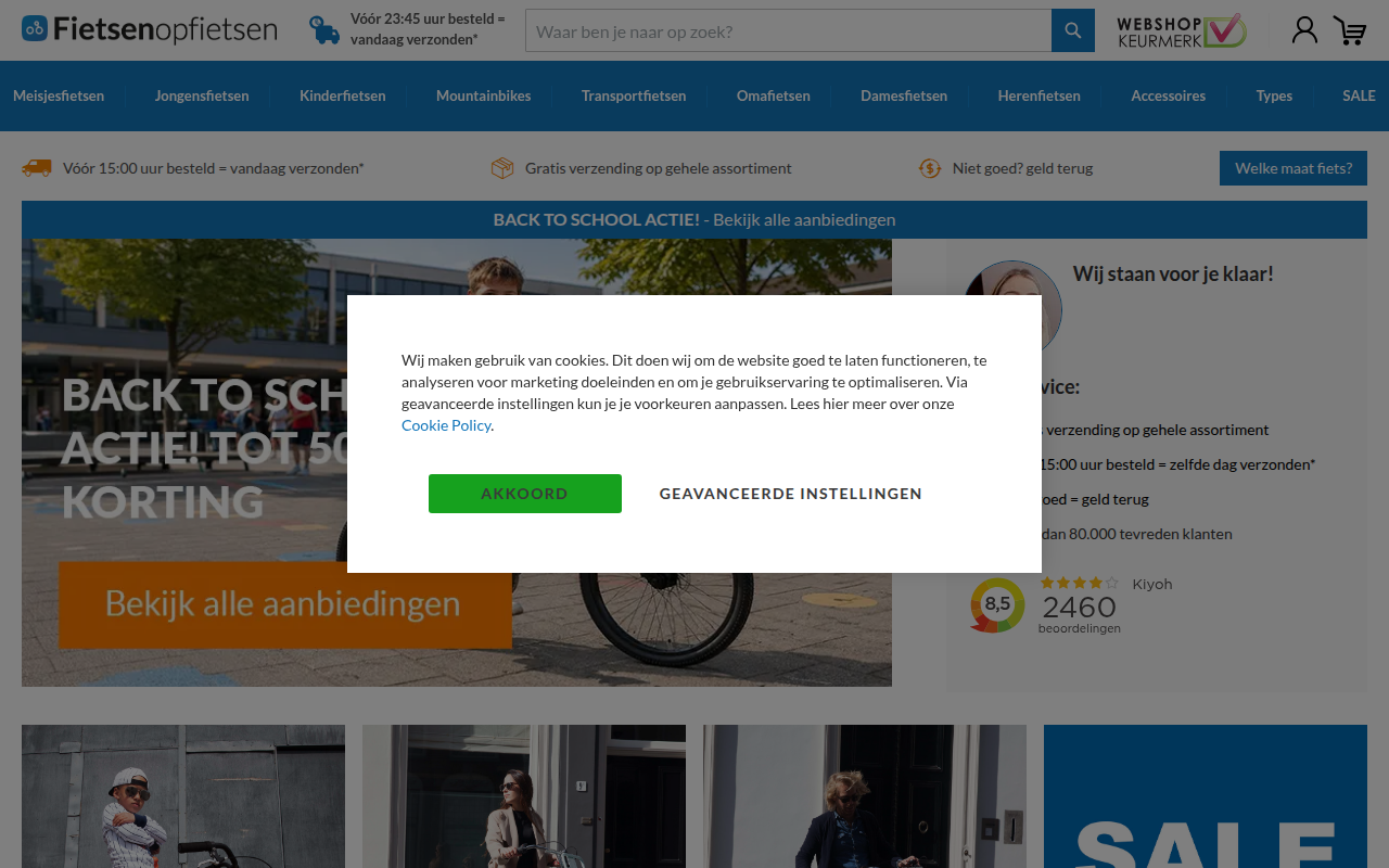 Screenshot van fietsenopfietsen.be