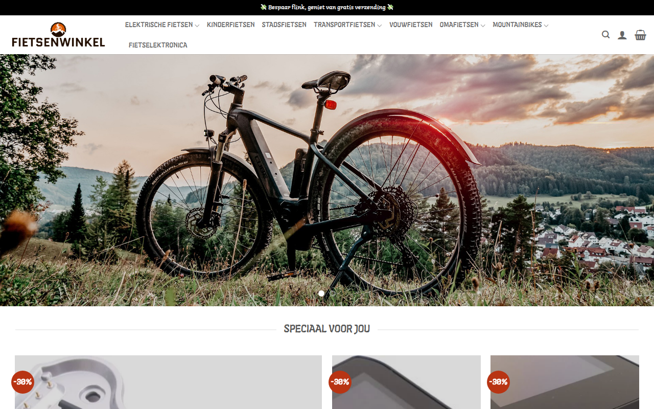 Screenshot van fietsenpromotie.com
