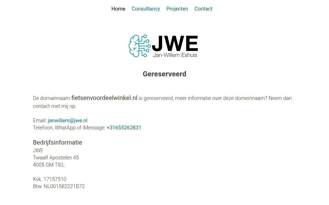 Screenshot van fietsenvoordeelwinkel.nl