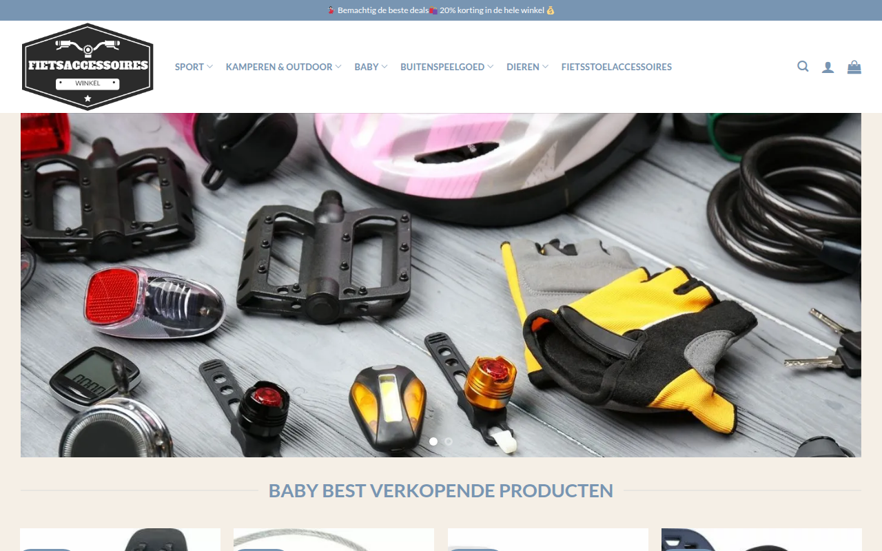 Screenshot van fietskit.com