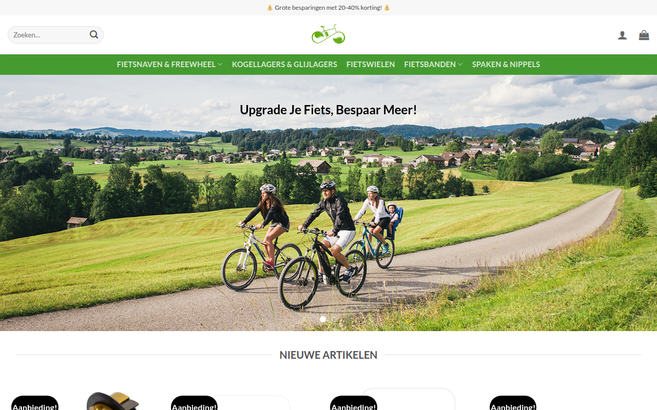 Screenshot van fietskracht.com