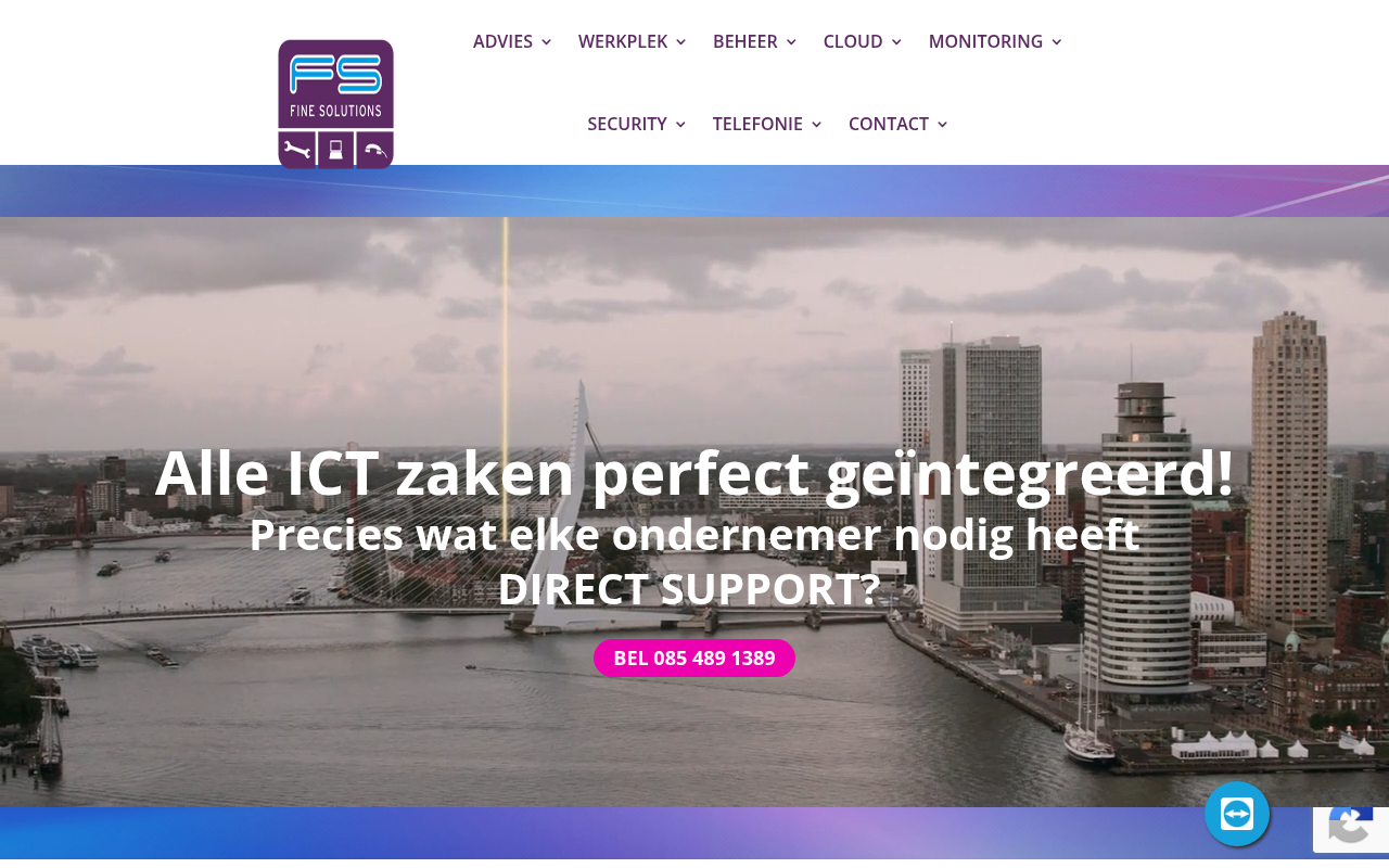 Screenshot van finesolutions.nl