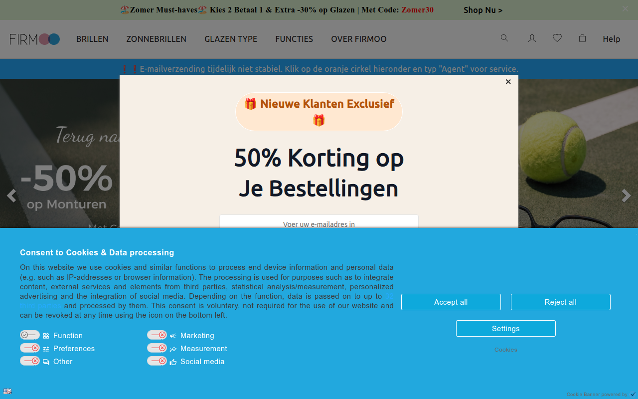 Screenshot van firmoo.co.nl