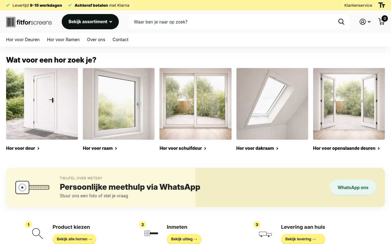 Screenshot van fitforscreens.nl