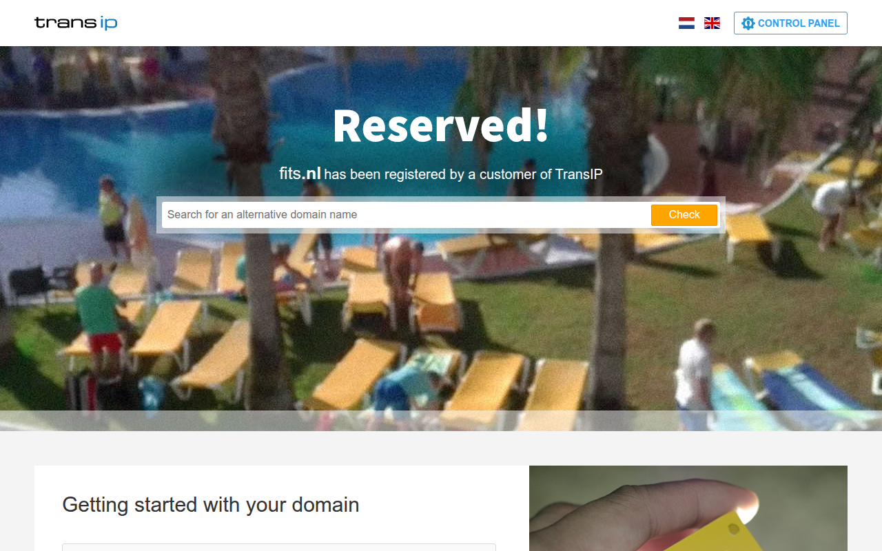 Screenshot van fits.nl