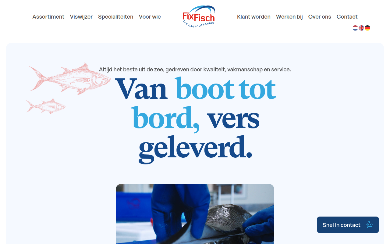 Screenshot van fixfisch.nl