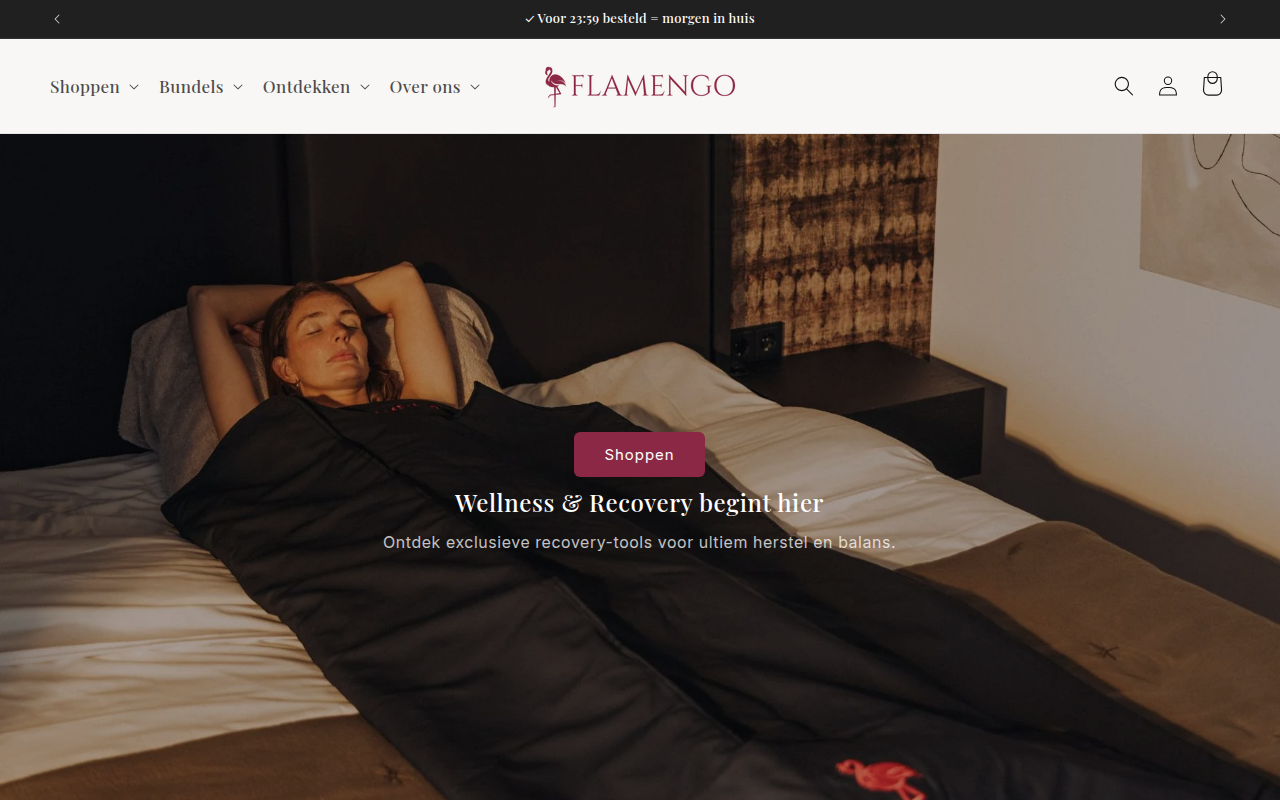 Screenshot van flamengolife.nl