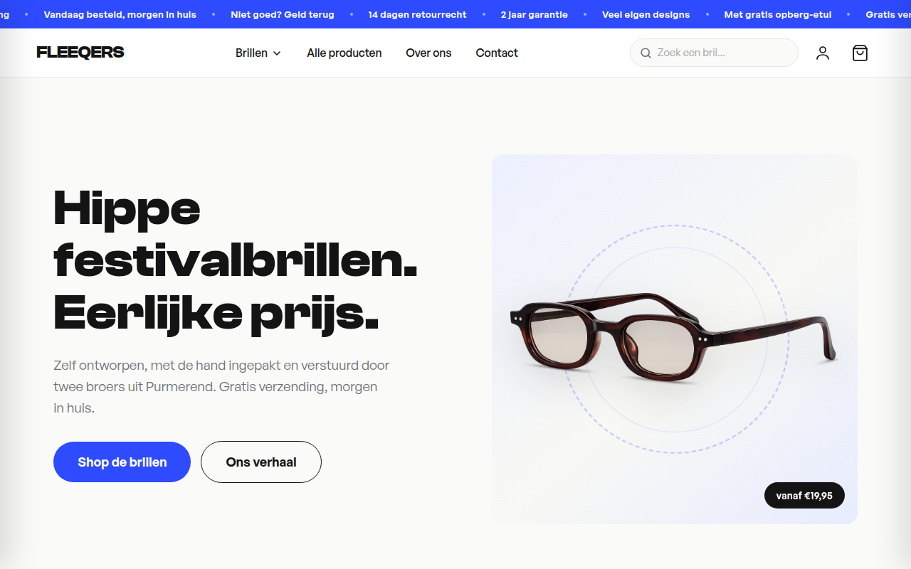 Screenshot van fleeqers.com