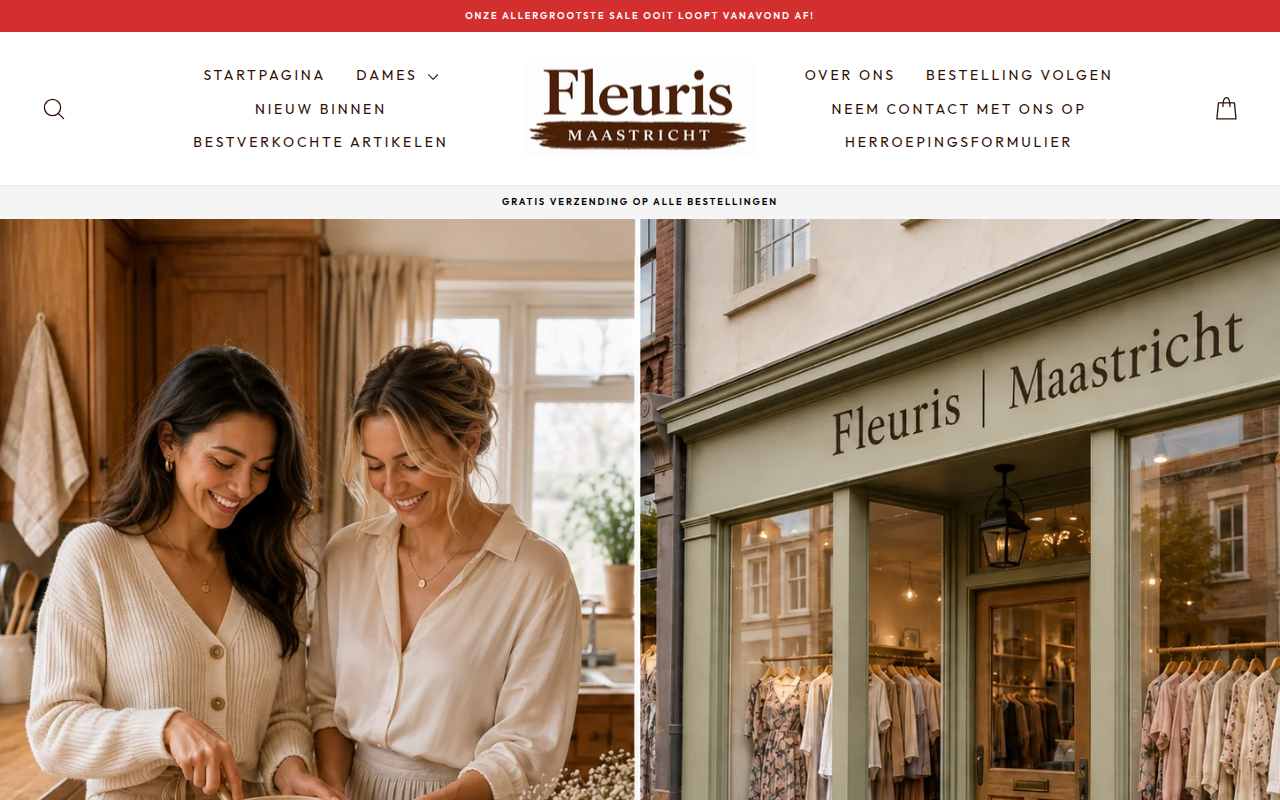 Screenshot van fleurismaastricht.com