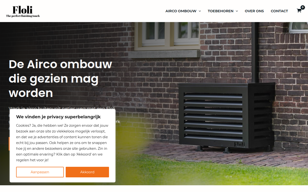 Screenshot van floli.nl