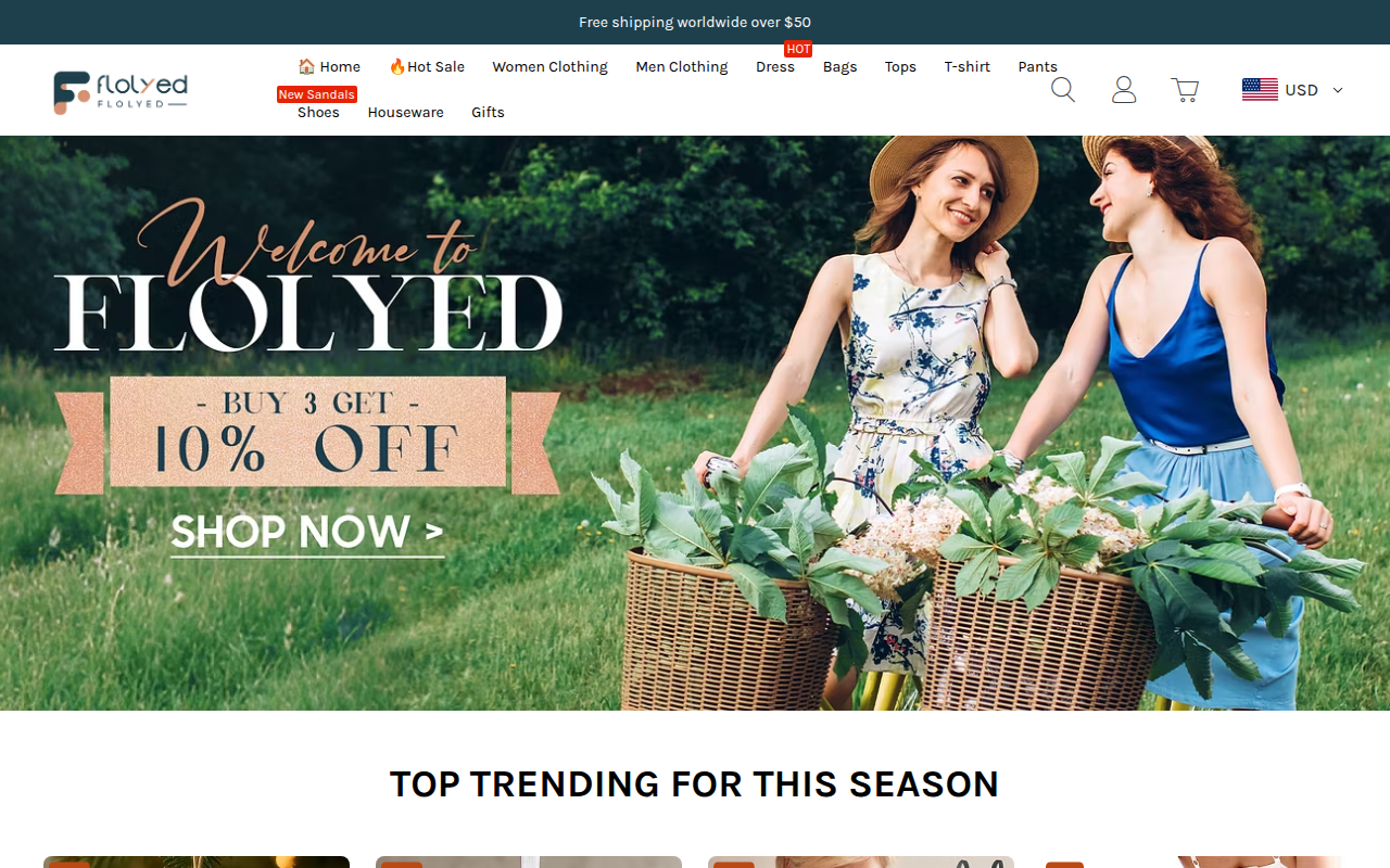 Screenshot van flolyed.com
