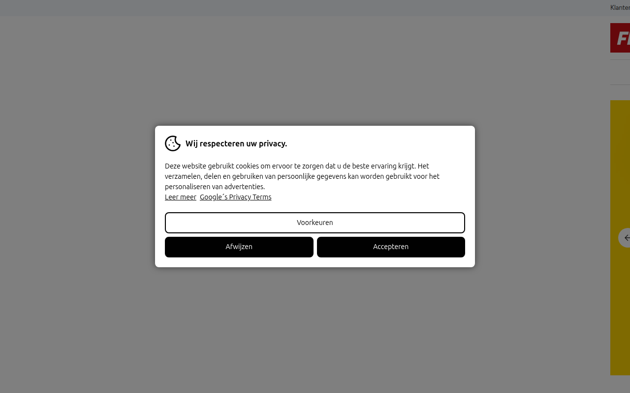 Screenshot van floordirekt.nl