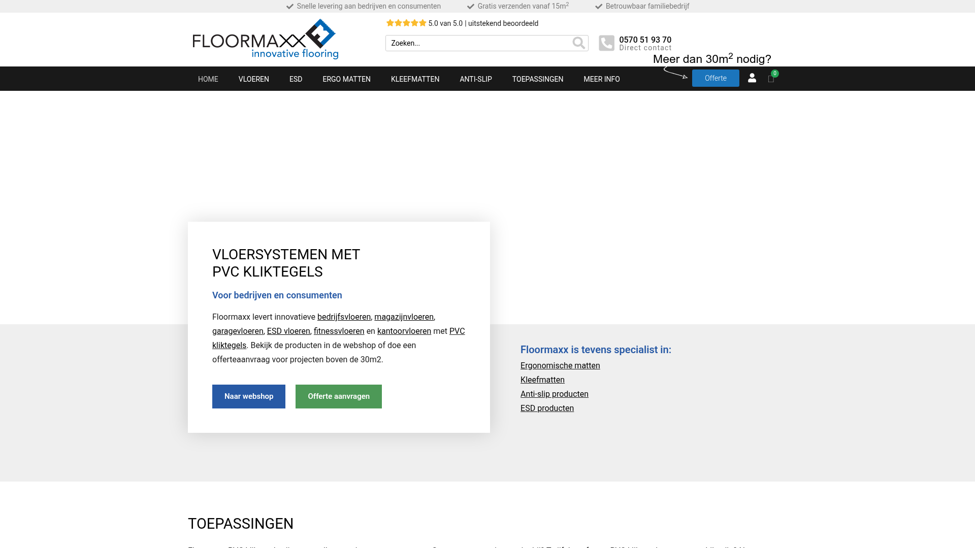 Screenshot van Floormaxx Vloeren | Industrie & Privé | Specialist NL & BE