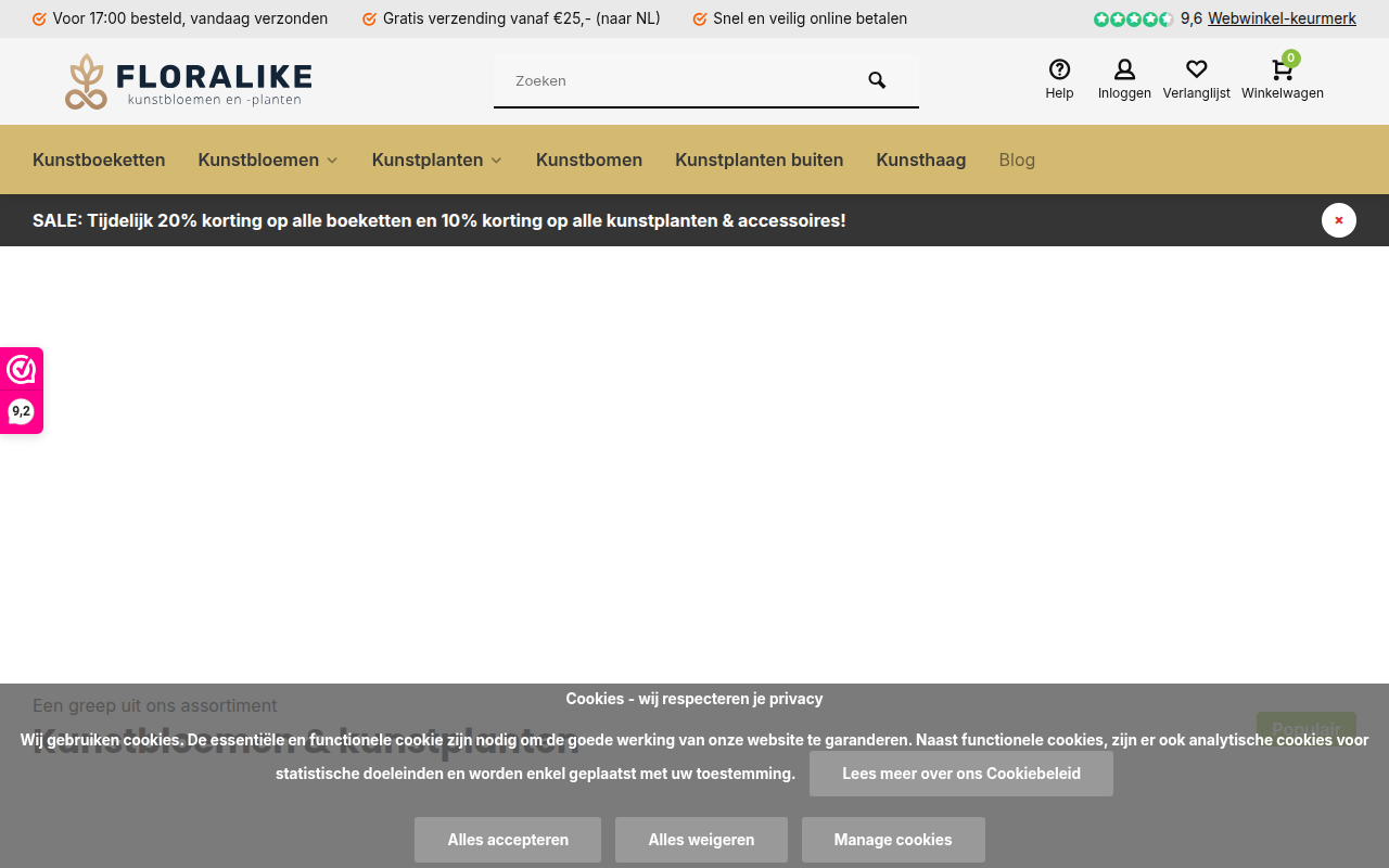 Screenshot van floralike.nl