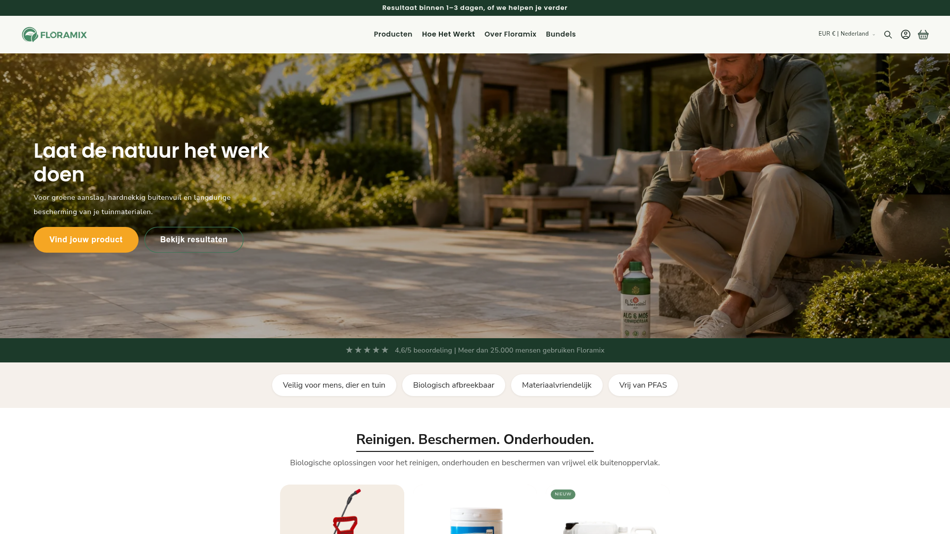 Screenshot van floramix.shop