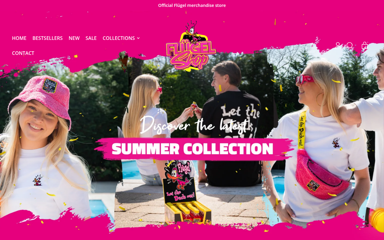 Screenshot van flugelshop.com