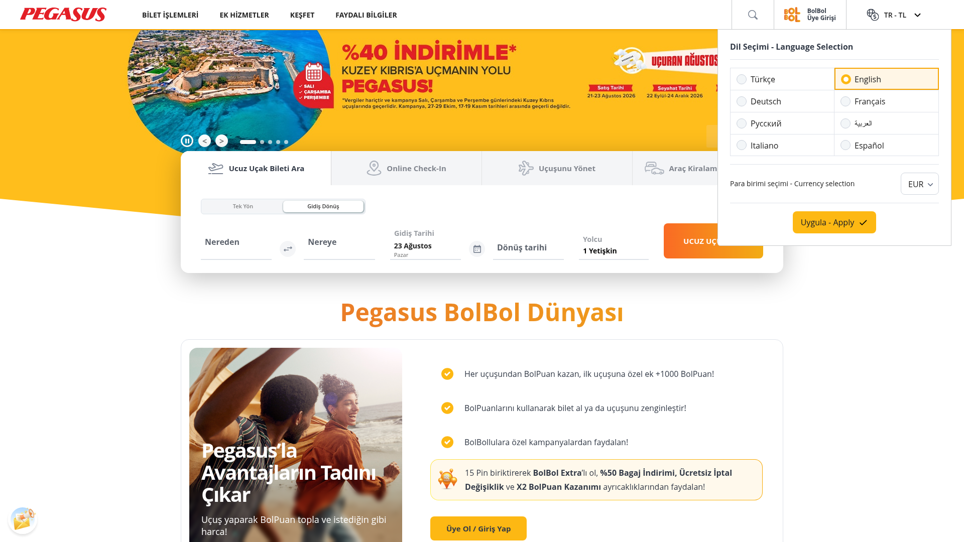 Screenshot van flypgs.com