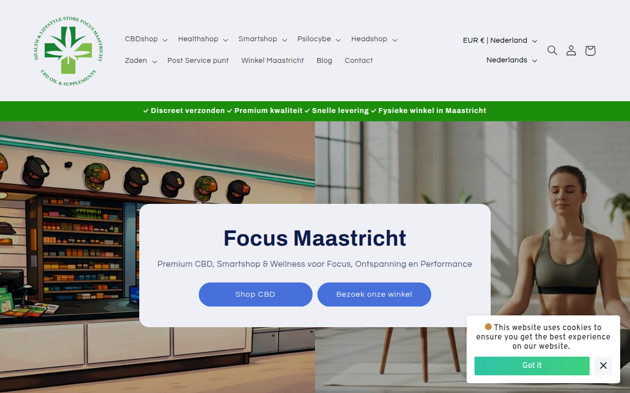 Screenshot van focus-maastricht.nl