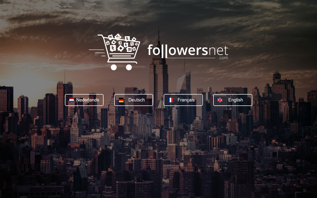 Screenshot van followersnet.com