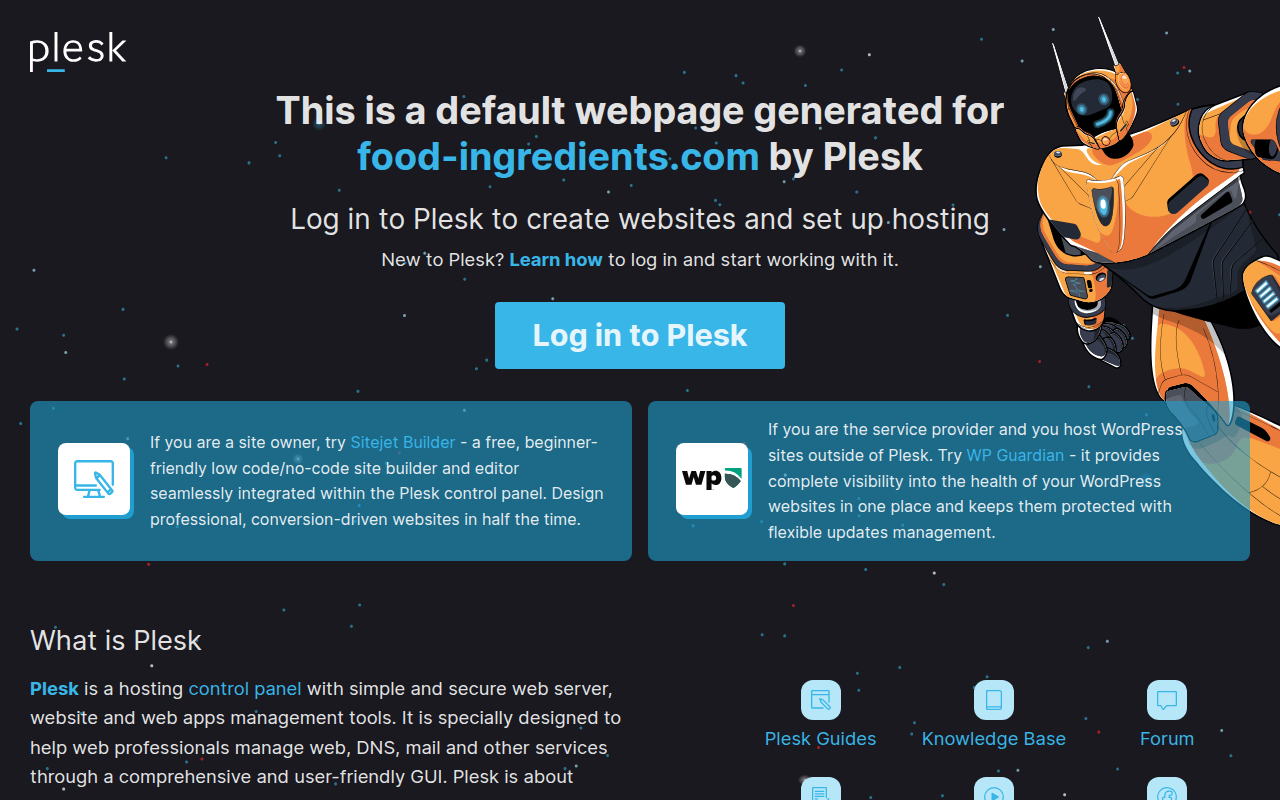 Screenshot van food-ingredients.com