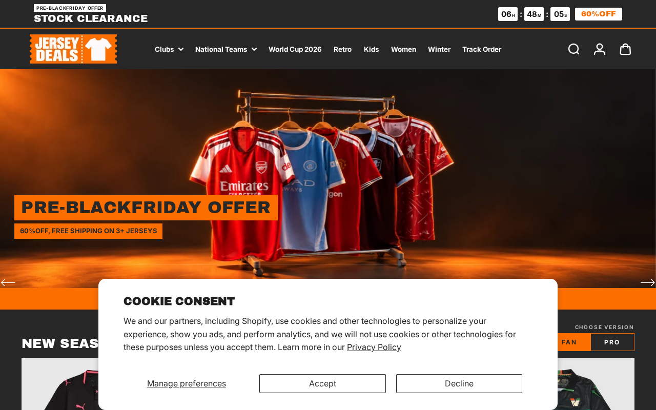 Screenshot van footballjerseysdeals.com
