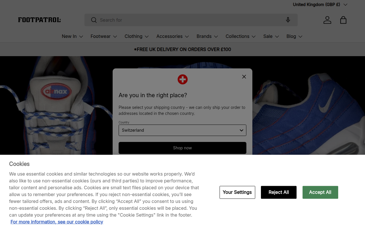 Screenshot van footpatrol.com