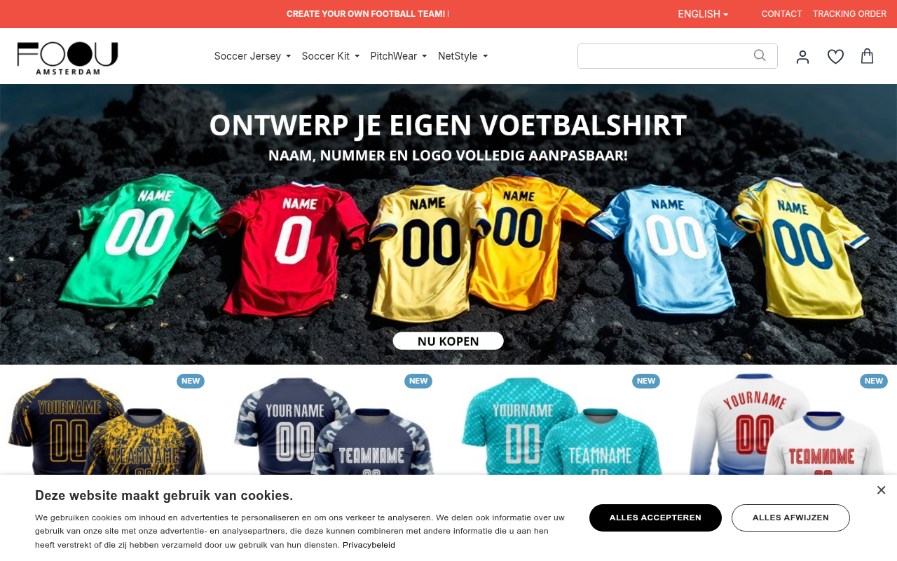 Screenshot van foou.nl