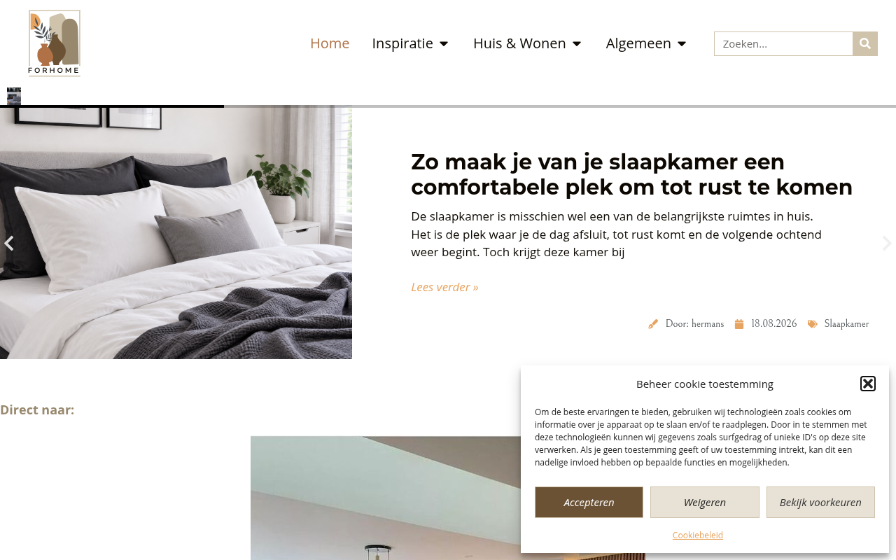 Screenshot van forhome.nl