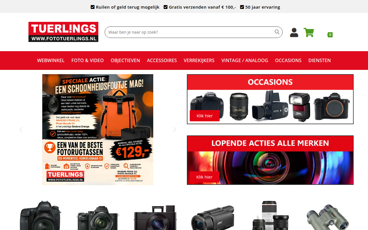 Screenshot van fototuerlings.nl