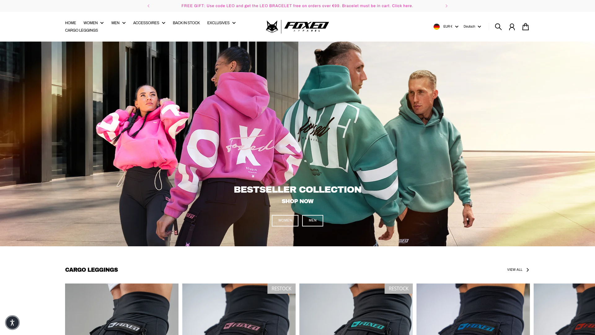 Screenshot van foxed-store.com