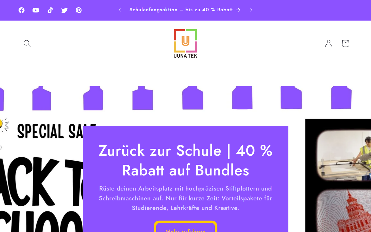 Screenshot van fr.uunatek.com