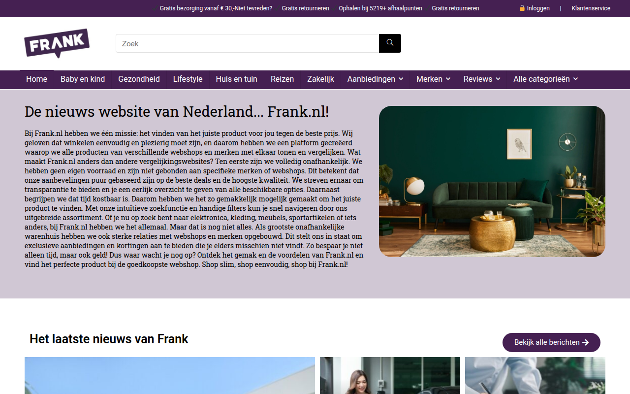 Screenshot van Frank