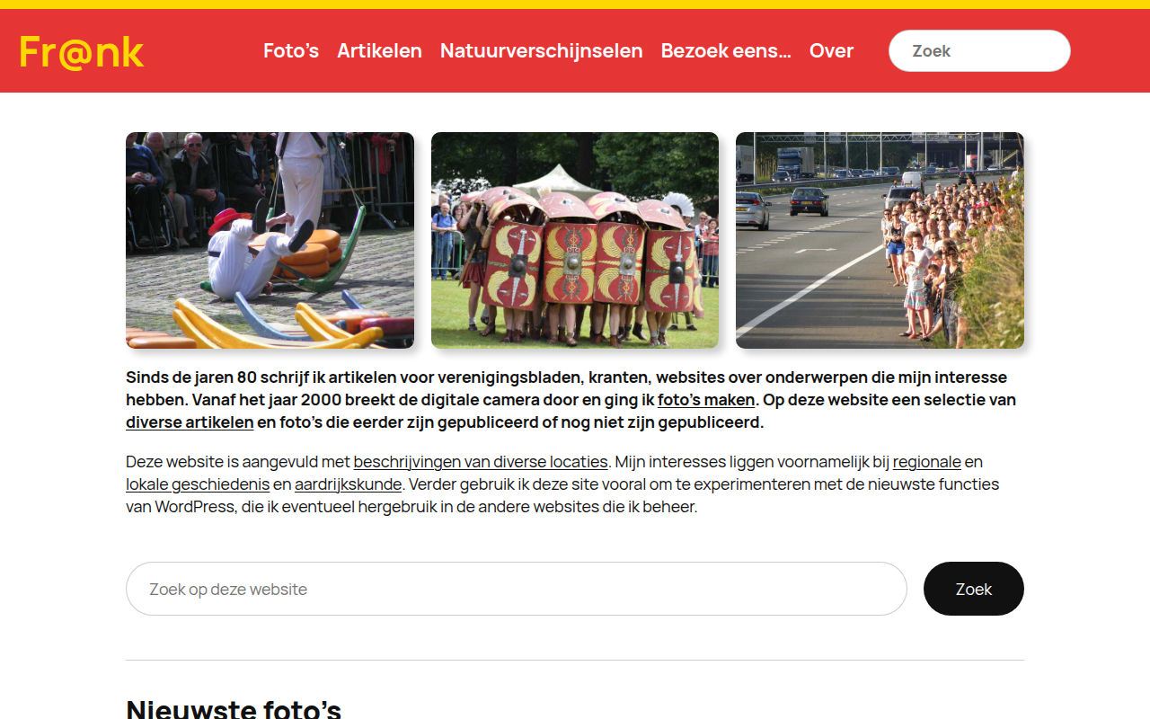 Screenshot van frankmagdelyns.nl