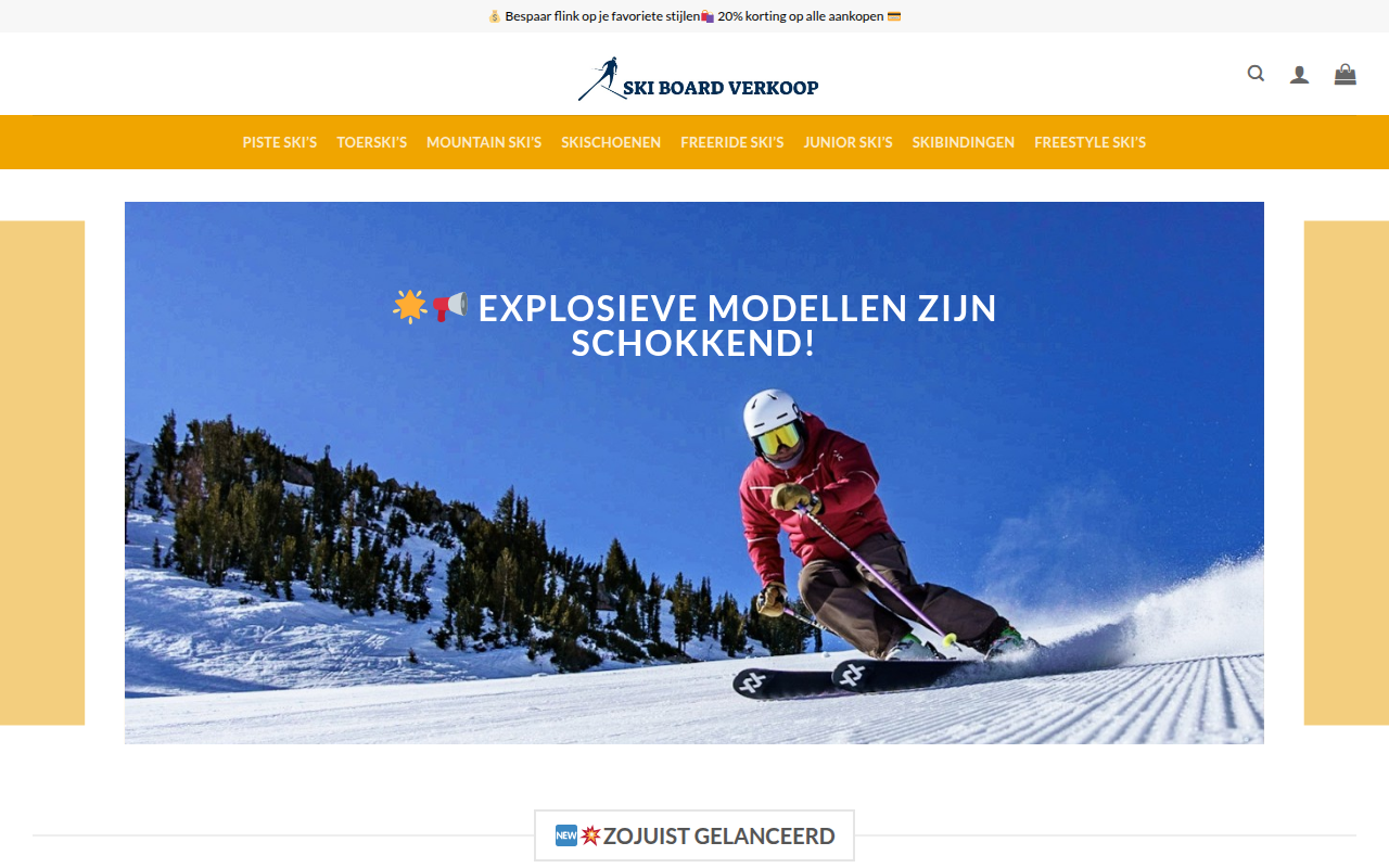 Screenshot van freestyleskiingnl.com