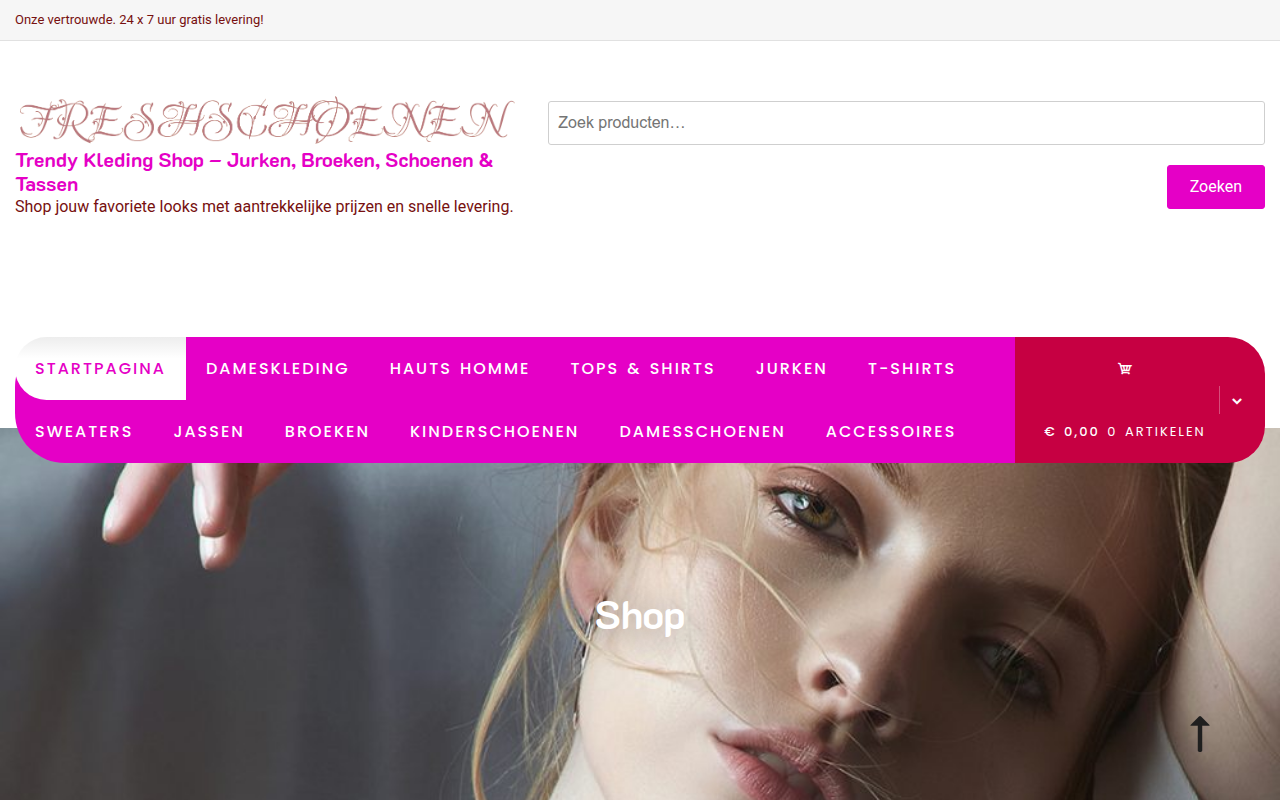 Screenshot van freshschoenen.com