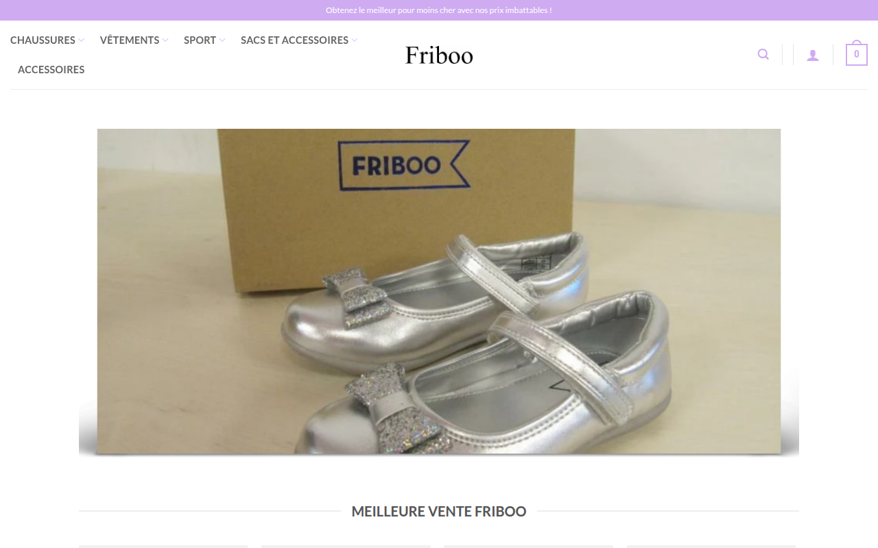 Screenshot van fribooshoes.com