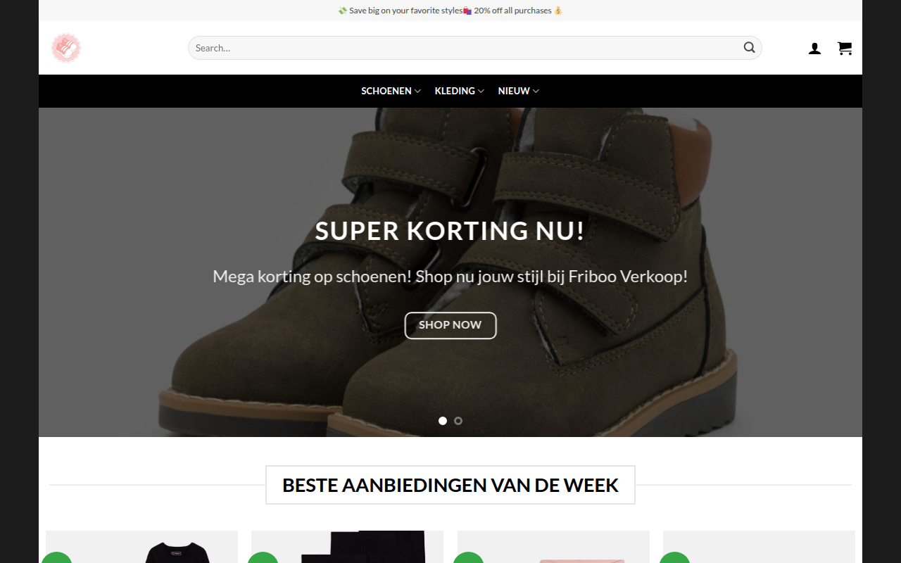 Screenshot van friboowinkel.com