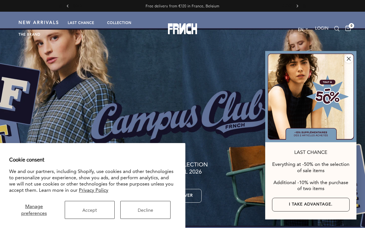 Screenshot van frnch.fr