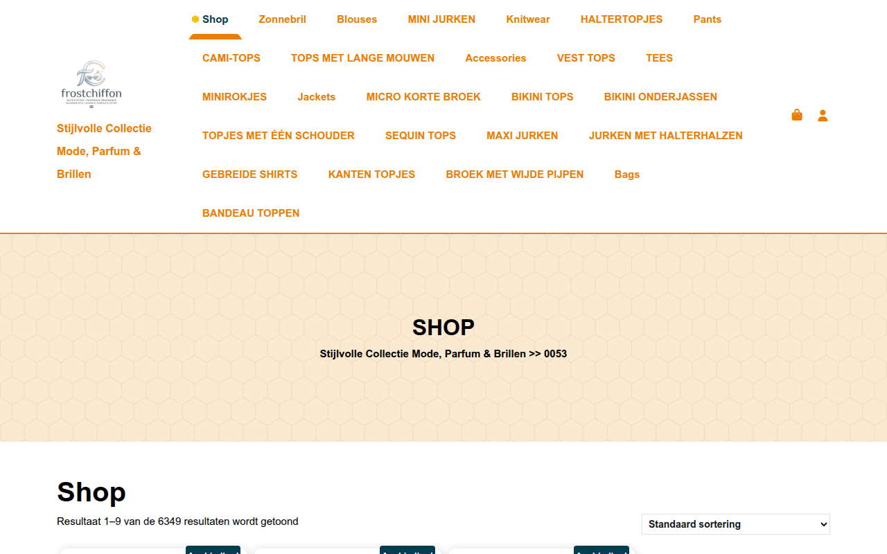 Screenshot van frostchiffon.com