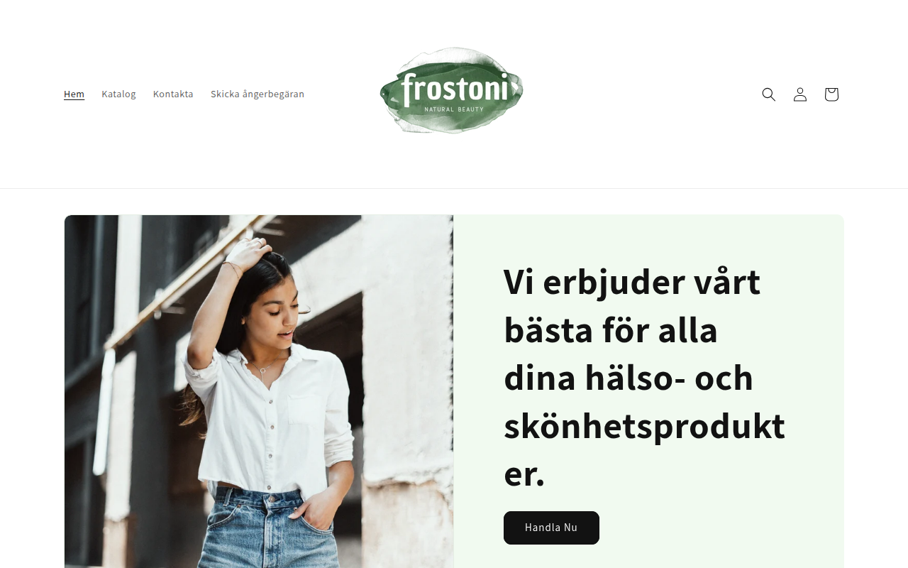 Screenshot van frostoni.com