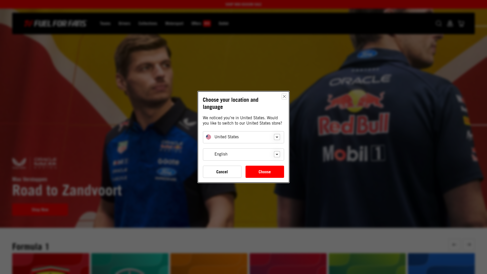 Screenshot van fuelforfans.com