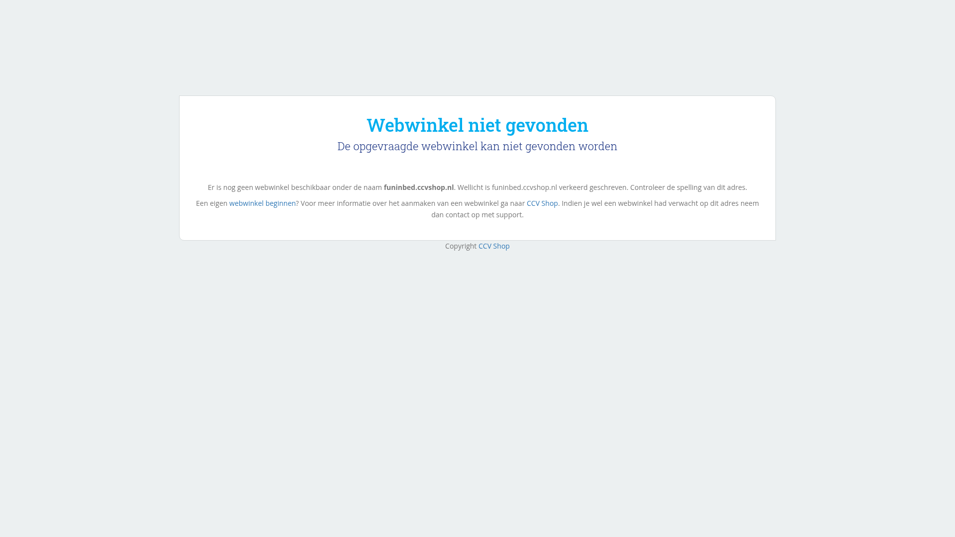 Screenshot van funinbed.ccvshop.nl