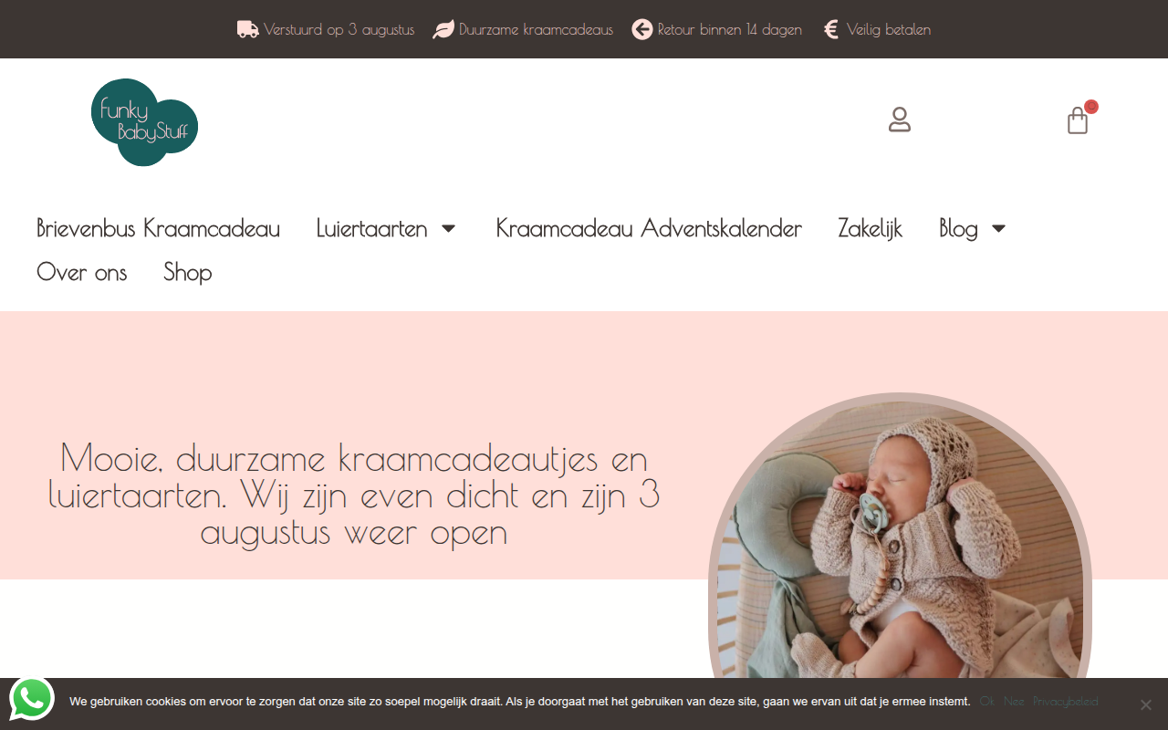 Screenshot van funkybabystuff.nl